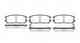 Колодки тормозные дисковые задний для ISUZU TROOPER(UB) / OPEL FRONTERA(5#MWL4,5#SUD2,6B#), MONTEREY(UBS#) REMSA 0426.02 / PCA042602 - изображение