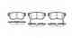 Колодки тормозные дисковые задний для HYUNDAI ELANTRA, GETZ, GRANDEUR, MATRIX, SANTA FE, SONATA, TUCSON, XG / KIA MAGENTIS, OPIRUS, SPORTAGE REMSA 0746.02 / PCA074602 - изображение