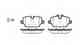 Колодки тормозные дисковые задний для BMW 1(E81,E82,E87,E88), 3(E90,E91,E92) REMSA 1132.00 / PCA113200 - изображение