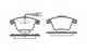 Колодки тормозные дисковые передний для PORSCHE CAYENNE(955,9PA) / VW TOUAREG(7L6,7L7,7LA) REMSA 1045.22 / PCA104522 - изображение