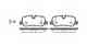 Колодки тормозные дисковые задний для LAND ROVER DISCOVERY(LA,LA#,TAA), RANGE ROVER(LM,LS) REMSA 1159.00 / PCA115900 - изображение