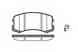 Колодки тормозные дисковые передний для MITSUBISHI LANCER(CS#A,CS#W,CT0,CY/Z#A) REMSA 0965.01 / PCA096501 - изображение