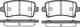 Колодки тормозные дисковые задний для CHEVROLET MALIBU(V300) / OPEL INSIGNIA REMSA 1388.04 / 24421 - изображение