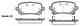 Колодки тормозные дисковые задний для CHRYSLER GRAND VOYAGER(RT) / FIAT FREEMONT(JC#,JF#) REMSA 1095.02 / 24822 - изображение