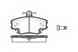 Колодки тормозные дисковые передний для FIAT DOBLO / RENAULT CLIO, MEGANE, RAPID, TWINGO REMSA 0141.10 / PCA014110 - изображение
