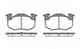 Колодки тормозные дисковые задний для CITROEN SAXO, XSARA, ZX / PEUGEOT 106, 205, 206, 306, 309 / RENAULT 11, 9, CLIO, MEGANE, SUPER 5 REMSA 0144.50 / PCA014450 - изображение