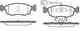 Колодки тормозные дисковые передний для FIAT 500(312), PUNTO(199) REMSA 0172.52 / PCA017252 - изображение