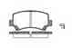 Колодки тормозные дисковые передний для SUZUKI WAGON R, WAGON R+(EM) REMSA 0710.02 / PCA071002 - изображение