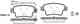 Колодки тормозные дисковые задний для FIAT PUNTO(199) REMSA 1198.02 / PCA119802 - изображение
