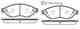 Колодки тормозные дисковые передний для CITROEN JUMPER / FIAT DUCATO(250,290) / PEUGEOT BOXER REMSA 1237.12 / PCA123712 - изображение