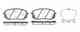 Колодки тормозные дисковые передний для HYUNDAI GENESIS, i40 CW(VF), i40(VF) / KIA SPORTAGE(SL) REMSA 1302.22 / PCA130222 - изображение