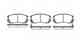 Колодки тормозные дисковые передний для SUBARU IMPREZA(GC,GF), LEGACY(BC,BJF) ROADHOUSE 2403.02 / PSX240302 - изображение