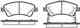 Колодки тормозные дисковые передний для TOYOTA AURIS, AVENSIS, COROLLA, VERSO ROADHOUSE 21341.12 / 24204 - изображение