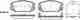 Колодки тормозные дисковые передний для HYUNDAI GRANDEUR(HG,TG), SONATA(NF,YF) ROADHOUSE 21204.02 / PSX2120402 - изображение