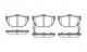 Колодки тормозные дисковые задний для KIA CERATO(LD), SOUL(AM) ROADHOUSE 2294.32 / PSX229432 - изображение