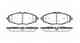Колодки тормозные дисковые передний для CHEVROLET LANOS, MATIZ(M200,M250), SPARK / DAEWOO LANOS(KLAT), MATIZ(KLYA) ROADHOUSE 2696.00 / PSX269600 - изображение