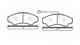 Колодки тормозные дисковые передний для CITROEN JUMPER(244,Z#) / FIAT DUCATO(230,230L,244,Z#) / PEUGEOT BOXER(244,Z#) ROADHOUSE 2959.01 / PSX295901 - изображение