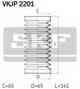 Комплект пылника рулевого управления SKF VKJP 2201 - изображение