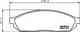 Колодки тормозные дисковые для HONDA CIVIC / SUZUKI ALTO, MIGHTY BOY, SUPER CARRY TEXTAR 2073101 / 20731 - изображение