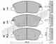 Колодки тормозные дисковые для HYUNDAI SANTA FE(CM,DM) / KIA SORENTO(XM) TRUSTING 803.0 / 24351 - изображение