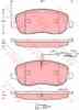 Колодки тормозные дисковые для FIAT CROMA(194) TRW GDB1636 / 20261 - изображение