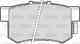 Колодки тормозные дисковые задний для HONDA ACCORD, CIVIC, CR, FR, INTEGRA, LEGEND, PRELUDE, S2000, SHUTTLE, STREAM VALEO 598682 - изображение