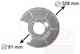 Отражатель, диск тормозного механизма VAN WEZEL 0646374 - изображение