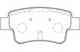 Колодки тормозные дисковые задний для FIAT PUNTO(199) / OPEL CORSA WAGNER WBP24349A - изображение