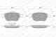 Колодки тормозные дисковые для RENAULT LAGUNA(BG0/1#,KG0/1#) WEEN 151-1336 / 23215 - изображение