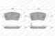 Колодки тормозные дисковые для OPEL AGILA(B) / SUZUKI SPLASH, SWIFT(EZ,MZ) WEEN 151-2358 / 23973 - изображение