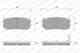 Колодки тормозные дисковые для KIA CARENS(FC,FJ), CLARUS(GC,K9A), SEPHIA(FB), SHUMA(FB) WEEN 151-1137 / 23455 - изображение