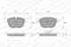 Колодки тормозные дисковые для BMW X5(E70), X6(E71,E72) WEEN 151-1270 / 24170 - изображение