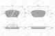Колодки тормозные дисковые для HONDA ACCORD(CU) WEEN 151-2570 / 24796 - изображение