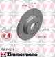 Тормозной диск ZIMMERMANN 150.3411.52 - изображение