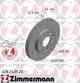 Тормозной диск ZIMMERMANN 470.2439.20 - изображение