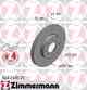 Тормозной диск ZIMMERMANN 540.2491.20 - изображение