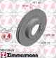 Тормозной диск ZIMMERMANN 590.2586.20 - изображение
