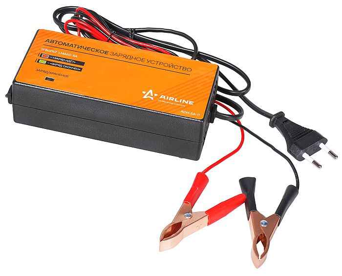 Зарядное устройство для АКБ AIRLINE ACH-5A-11 до 7A 12В автоматическое импульсное - изображение Зарядное устройство для АКБ AIRLINE ACH-5A-11 до 7A 12В автоматическое импульсное - изображение