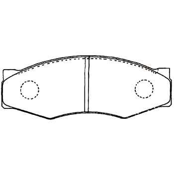 Колодки тормозные дисковые передние подходят для Nissan Navara D21 85-01 <b>AKEBONO AN-127K</b> - изображение 1
