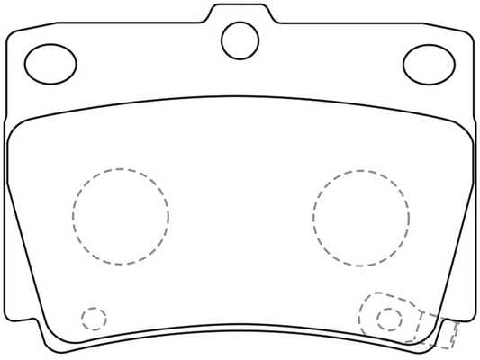 Колодки тормозные дисковые задние MITSUBISHI Montero (Pajero) 08-14 <b>AKEBONO AN-468WK</b> - изображение 1