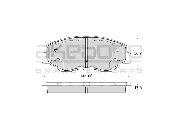 Колодки тормозные дисковые передние подходят для HONDA CR-V II, ELEMENT YH2 <b>AKEBONO AN-663WK</b> - изображение Колодки тормозные дисковые передние подходят для HONDA CR-V II, ELEMENT YH2 <b>AKEBONO AN-663WK</b> - изображение