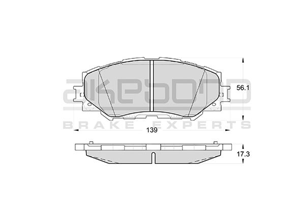 Колодки тормозные дисковые подходят для TOYOTA AURIS 1.4-1.6 07-/COROLLA 1.4 07-/RAV 4 06- <b>AKEBONO AN-742K</b> - изображени Колодки тормозные дисковые подходят для TOYOTA AURIS 1.4-1.6 07-/COROLLA 1.4 07-/RAV 4 06- <b>AKEBONO AN-742K</b> - изображение