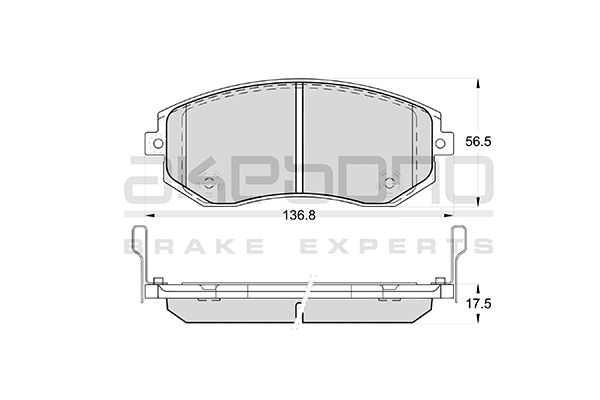 Колодки тормозные дисковые передние SUBARU FORESTER 08> <b>AKEBONO AN-771WK</b> - изображение Колодки тормозные дисковые передние SUBARU FORESTER 08> <b>AKEBONO AN-771WK</b> - изображение