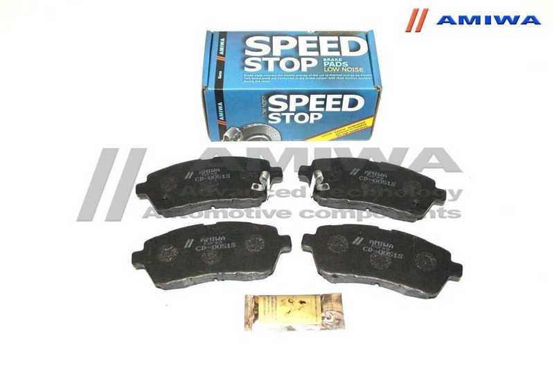Колодки тормозные дисковые передние <b>AMIWA CD0051S</b> - изображение Колодки тормозные дисковые передние <b>AMIWA CD0051S</b> - изображение