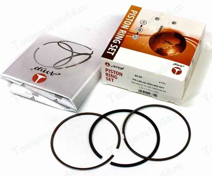 Кольца поршневые (82,0) ВАЗ 2170 Приора, 2190 Гранта (дв.21126, 16кл) <b>AMP PR-LAD-48-2805-000-SET</b> (Польша) - изображение