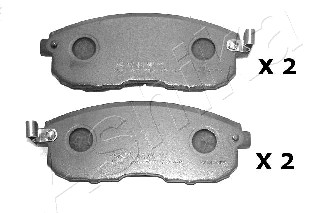 Комплект тормозных колодок, дисковый тормоз <b>ASHIKA 50-01-165</b> - изображение Комплект тормозных колодок, дисковый тормоз <b>ASHIKA 50-01-165</b> - изображение