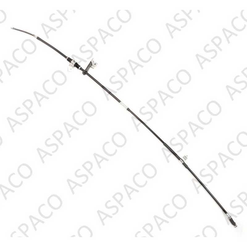 Трос стояночного тормоза задний левый (L) MITSUBISHI PAJERO/MONTERO (90-04) <b>ASPACO AP09182A</b> - изображение