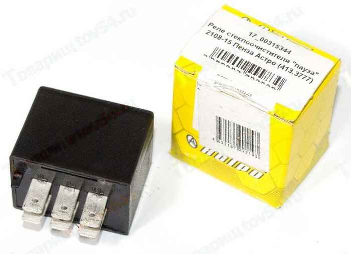 Реле стеклоочистителя ВАЗ 2108-2115 с 'паузой' <b>АСТРО 413.3777</b> - изображение Реле стеклоочистителя ВАЗ 2108-2115 с 'паузой' <b>АСТРО 413.3777</b> - изображение