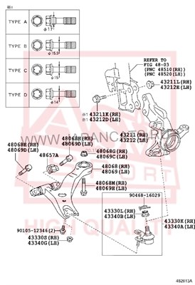 Сайлентблок, рычаг независимой подвески колеса <b>ASVA 0101462</b> - изображение