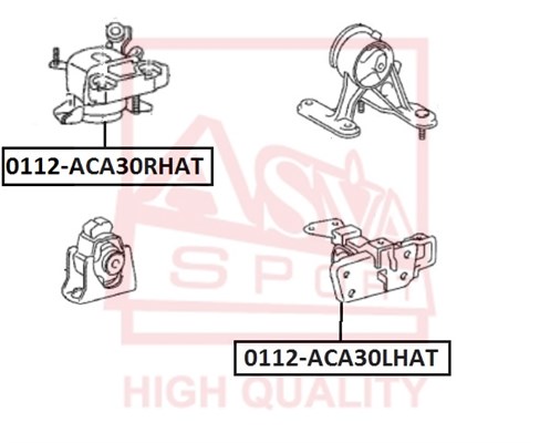 Опора двигателя <b>ASVA 0112ACA30LHAT</b> - изображение